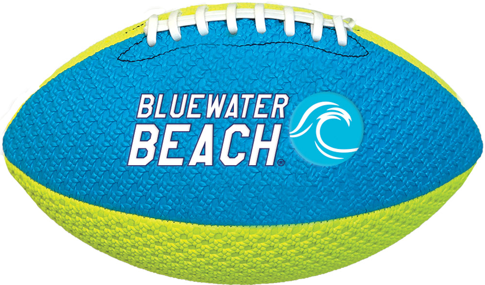 Bluewater Beach 11" Grip Textured Waterproof Football | Perfect for Outdoor Sports and Pool Toy, Beach Game