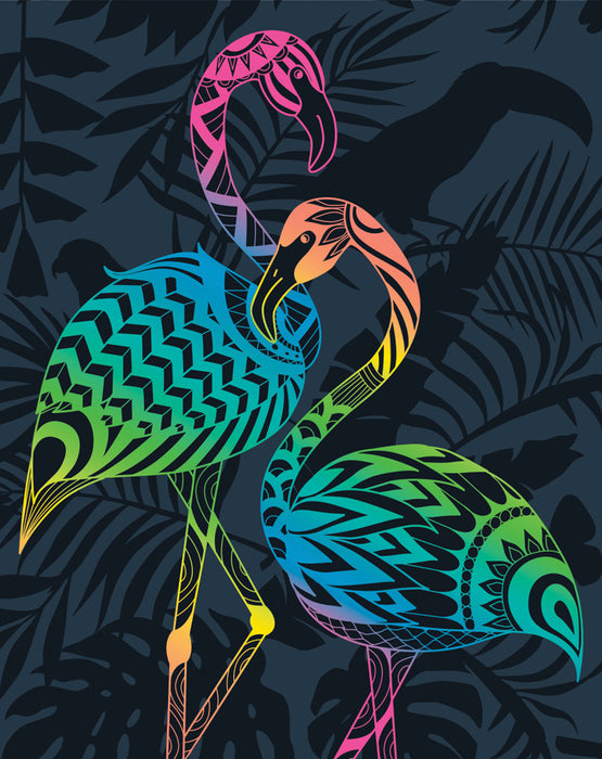 Bright Flamingos Towel for 2