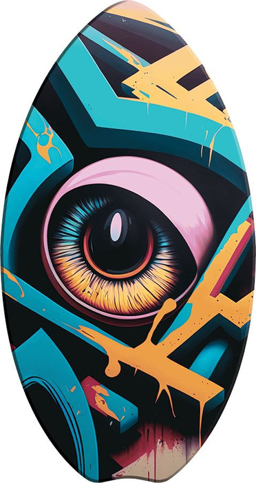 Bluewater Beach 35 Inch Wood Skimboard (5 Styles) | Beginner to Intermediate Skim Boards | Free Qwave Skimboard/Surf Board Wax